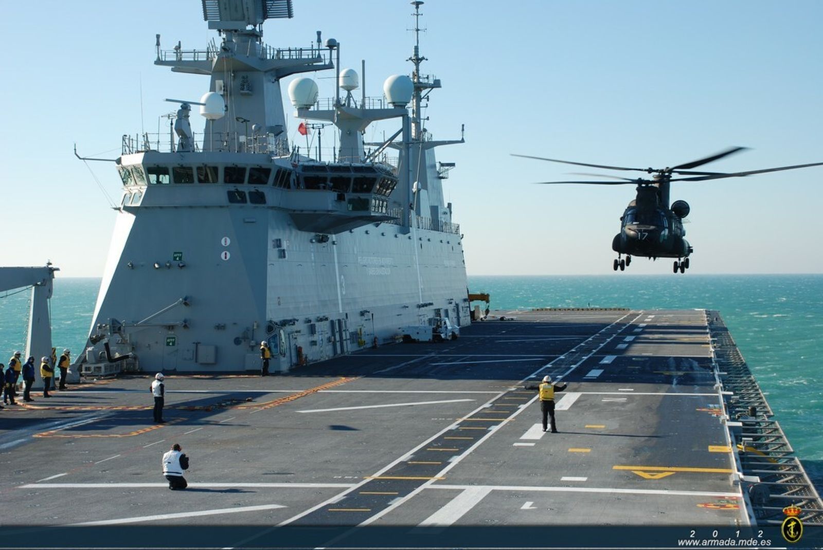 Imagen de la cubierta de vuelo del 'Juan Carlos I'.