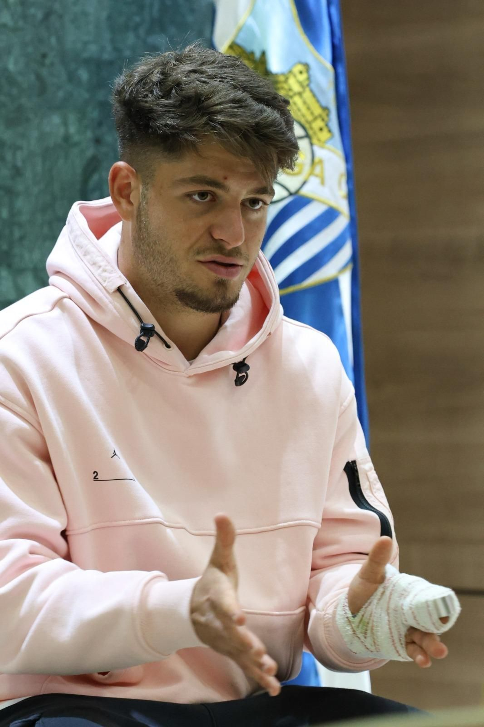 Las fotos de la entrevista a Dani Lorenzo, jugador del Málaga CF
