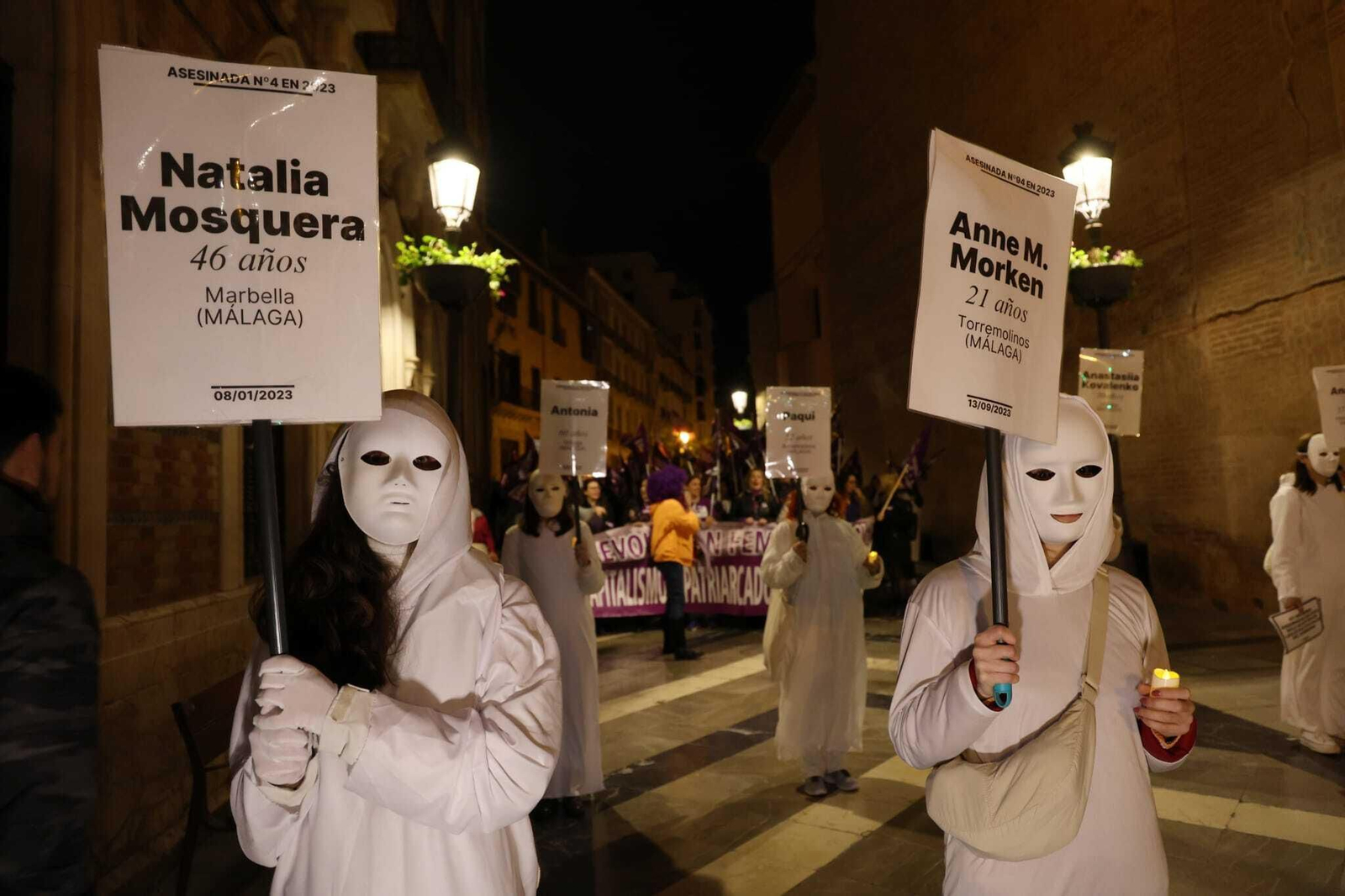 La manifestación del 8-M en Málaga, en fotos
