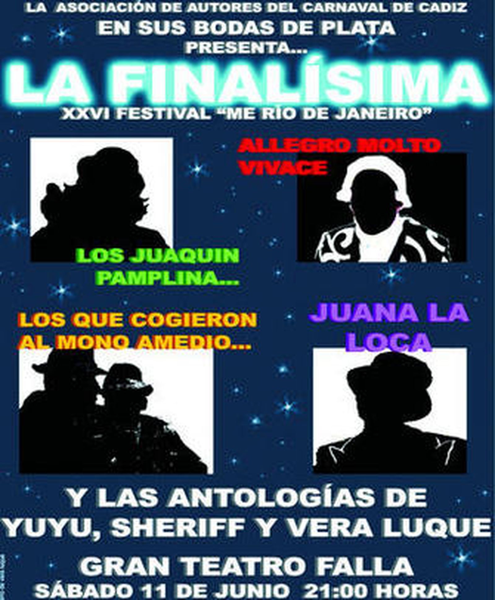 Cartel del festival realizado por José Antonio Vera Luque.