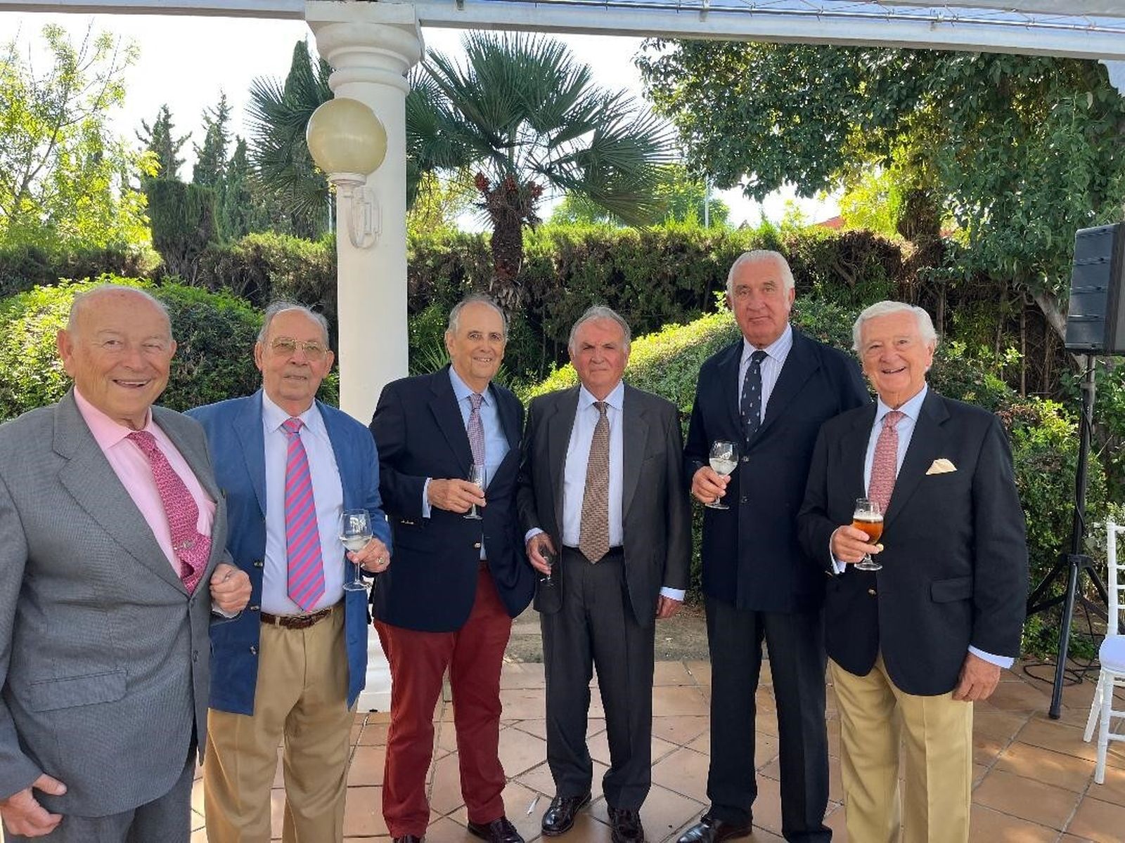 Álvaro Domecq, Manuel Caballero, Álvaro Molina, Juan José Campo, Huberto Domecq y Paco Perea.