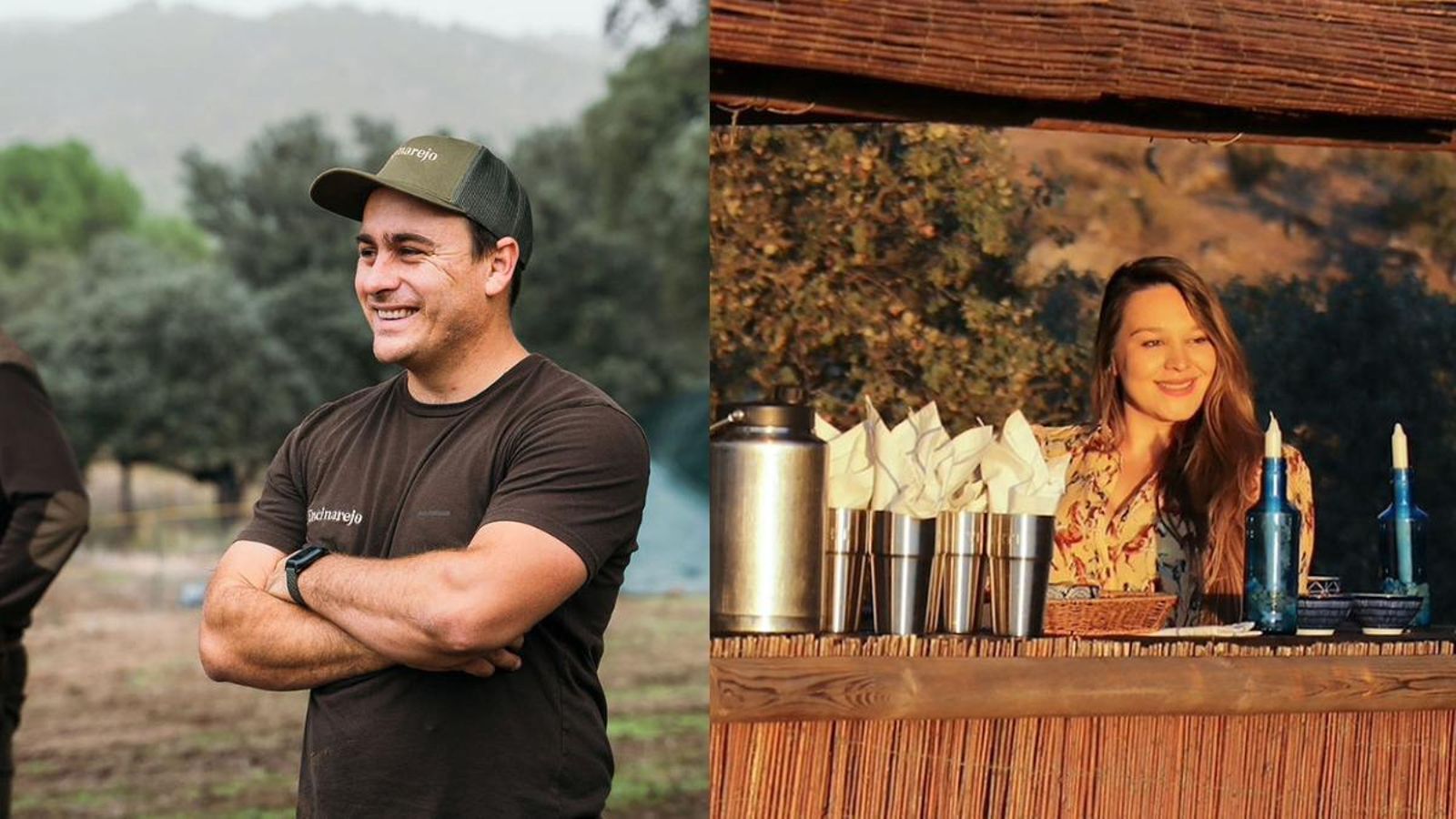 Alex Hohne y Jess Hohne, propietarios de la finca.