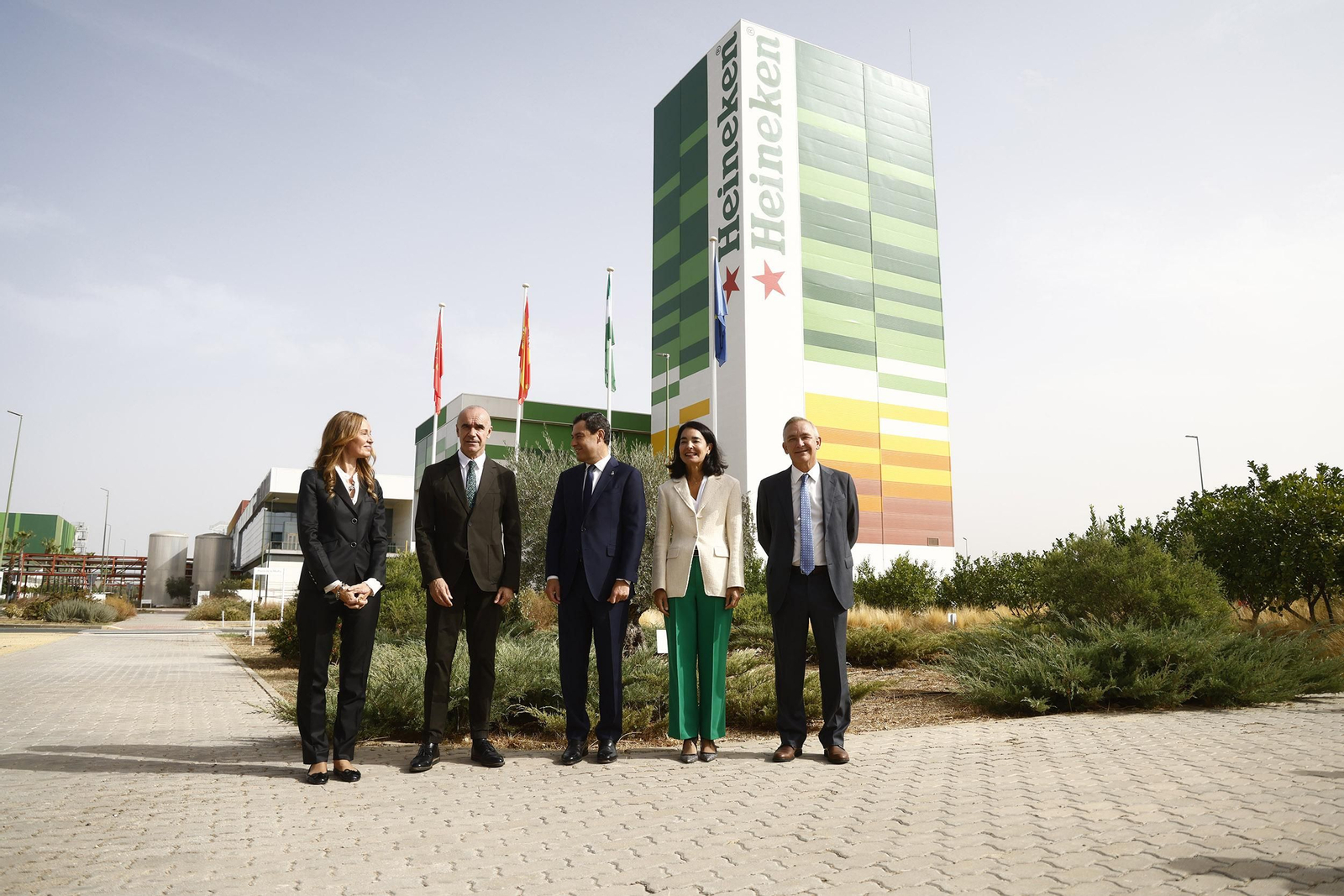 Inicio de obras de la planta termosolar de Heineken, en imágenes