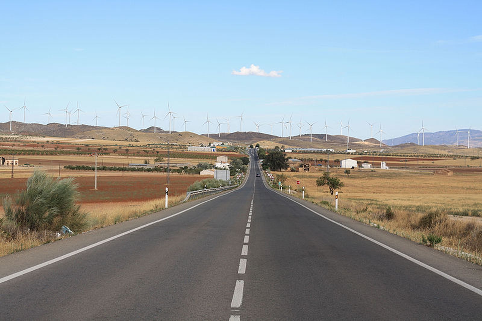 Tramo de la carretera A-334 del que se pretende aumentar su capacidad