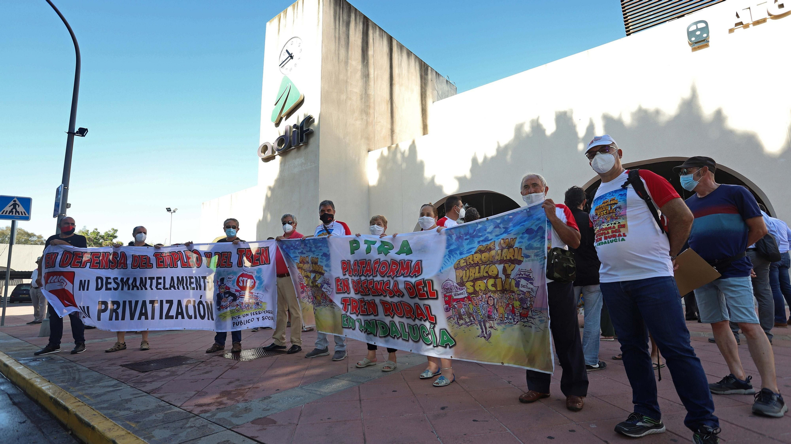 Concentración por el tren en Algeciras