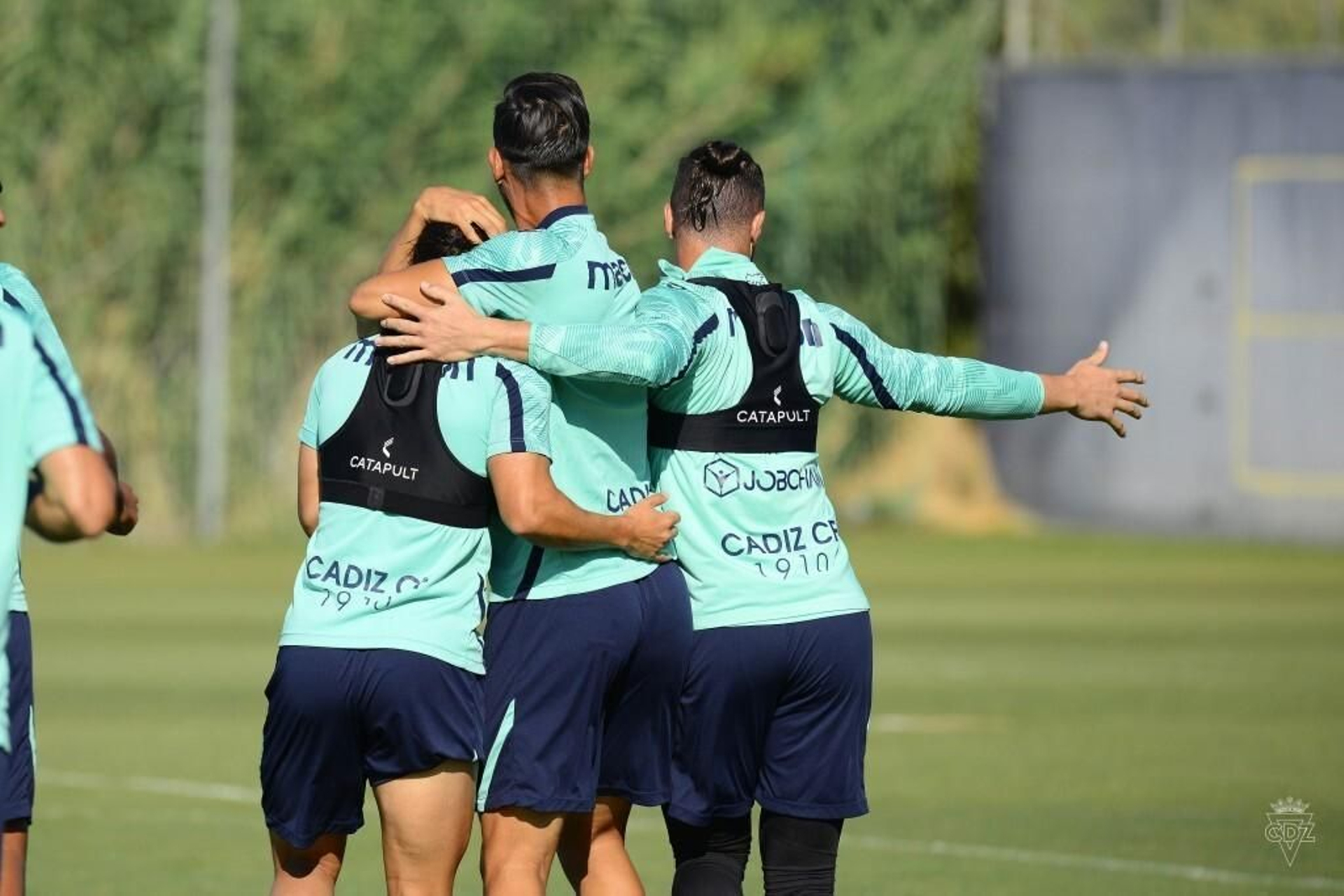 Una sesión del Cádiz en El Rosal.