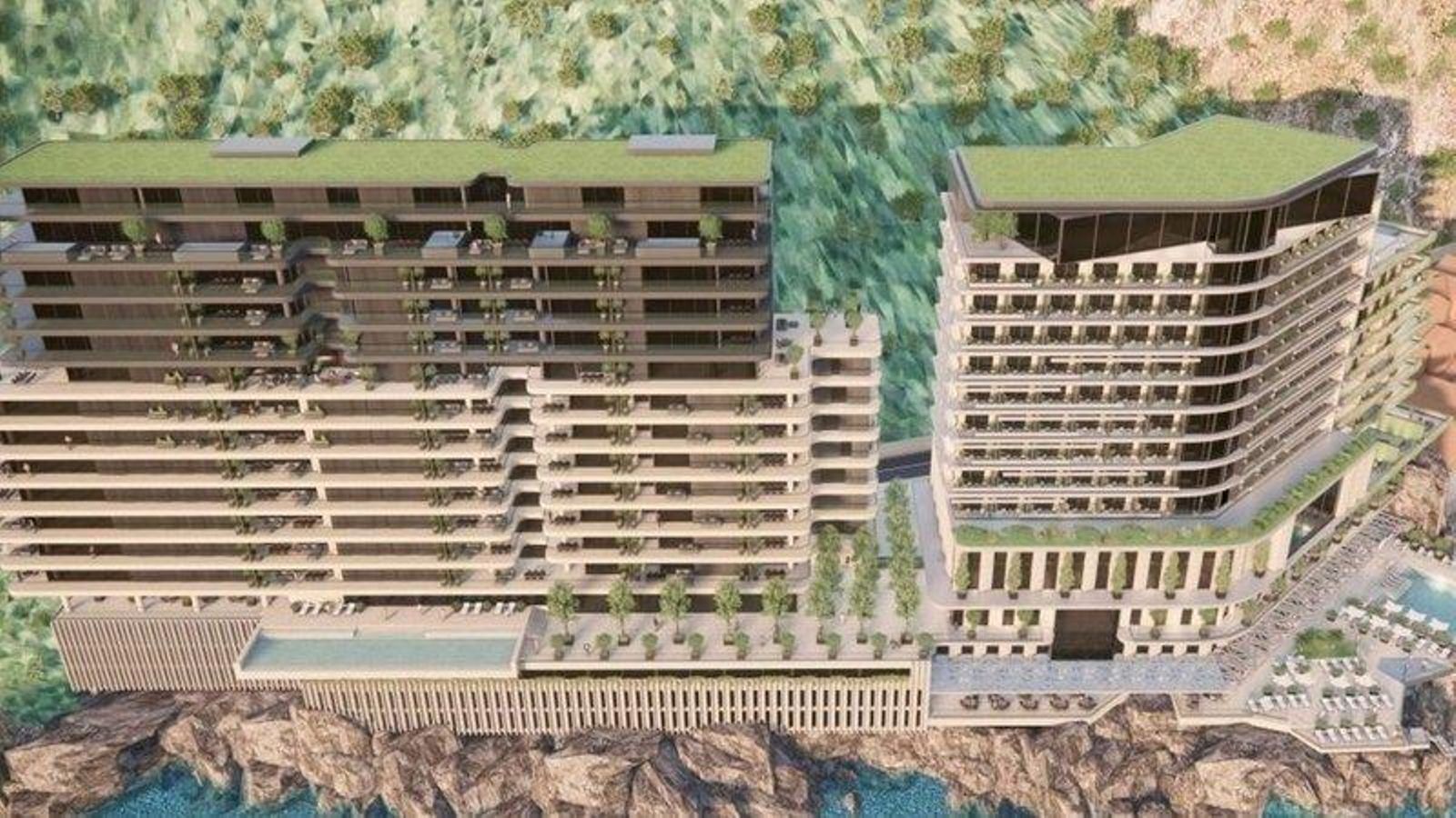 Recreación del Hotel Hilton.