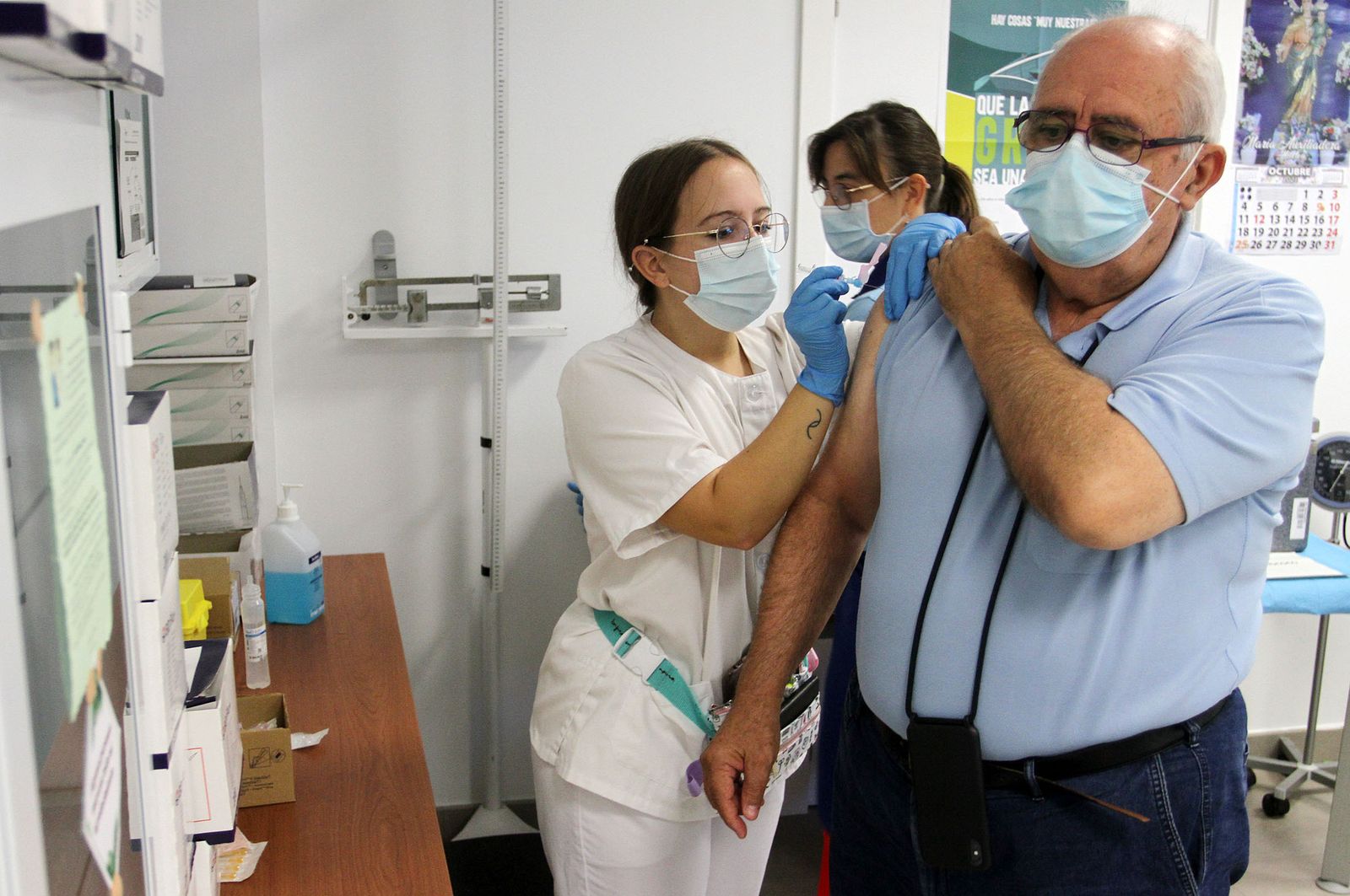 Campaña de vacunación de la gripe en Huelva.