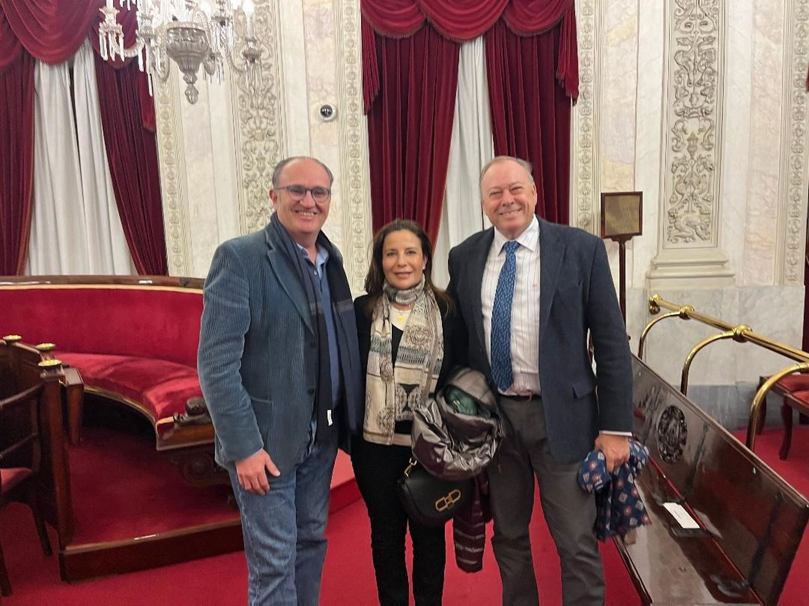María Caro y Rafael Ponce tras finalizar la sesión.