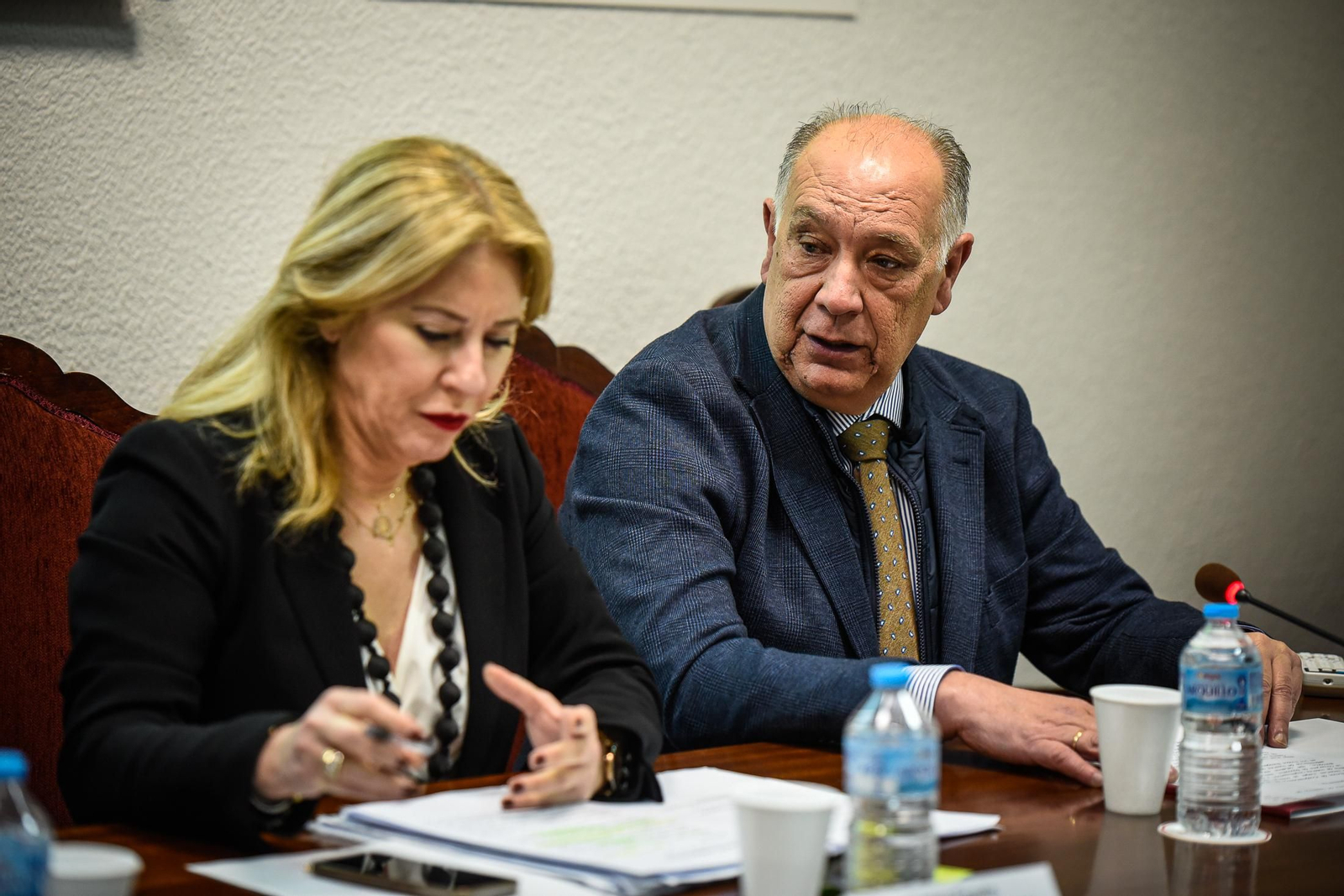 Imágenes de la presentación de la Consejera de Economía de los Fondos Europeos a los empresarios onubenses