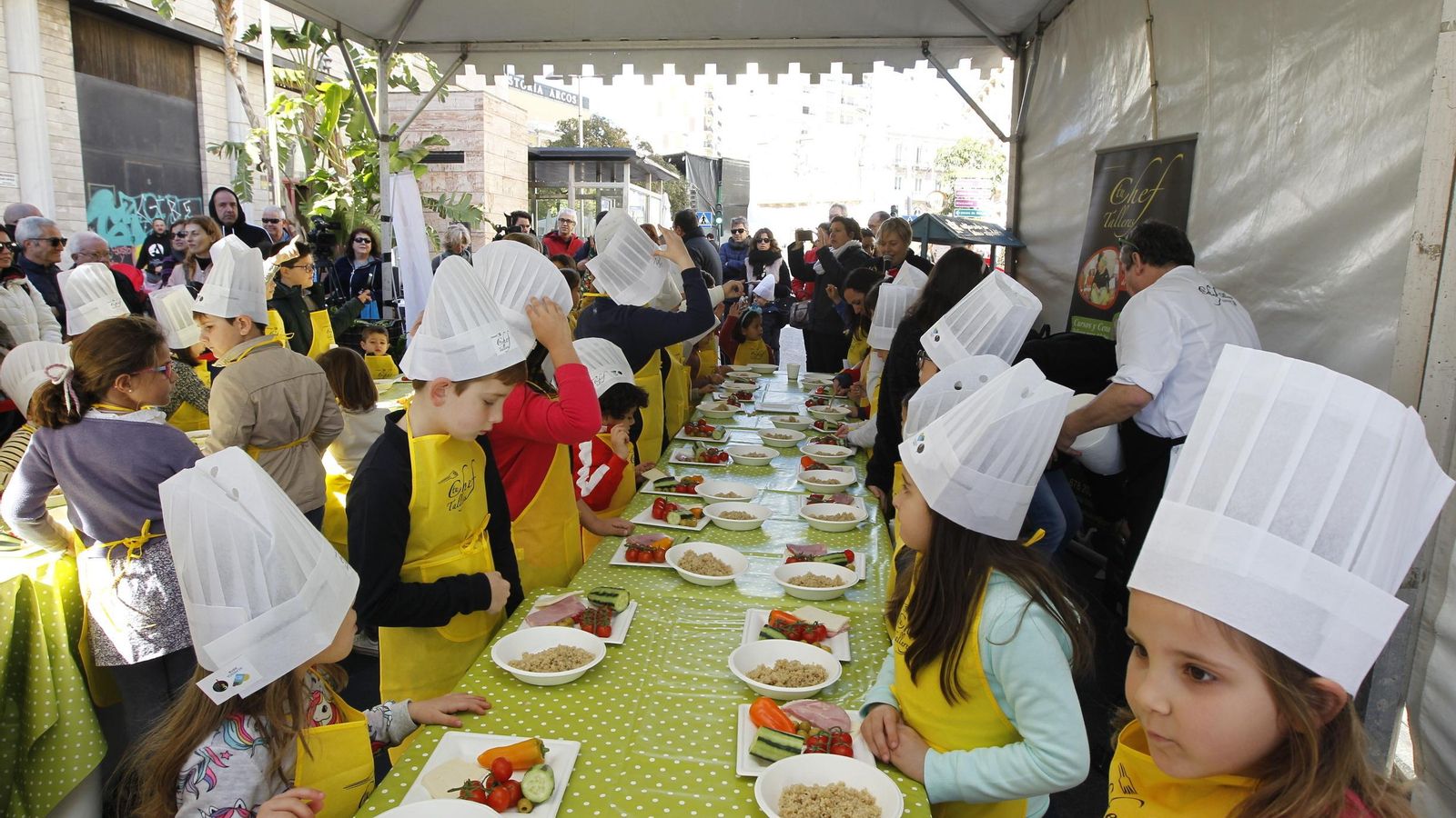 Los niños han disfrutado cocinando platos saludables
