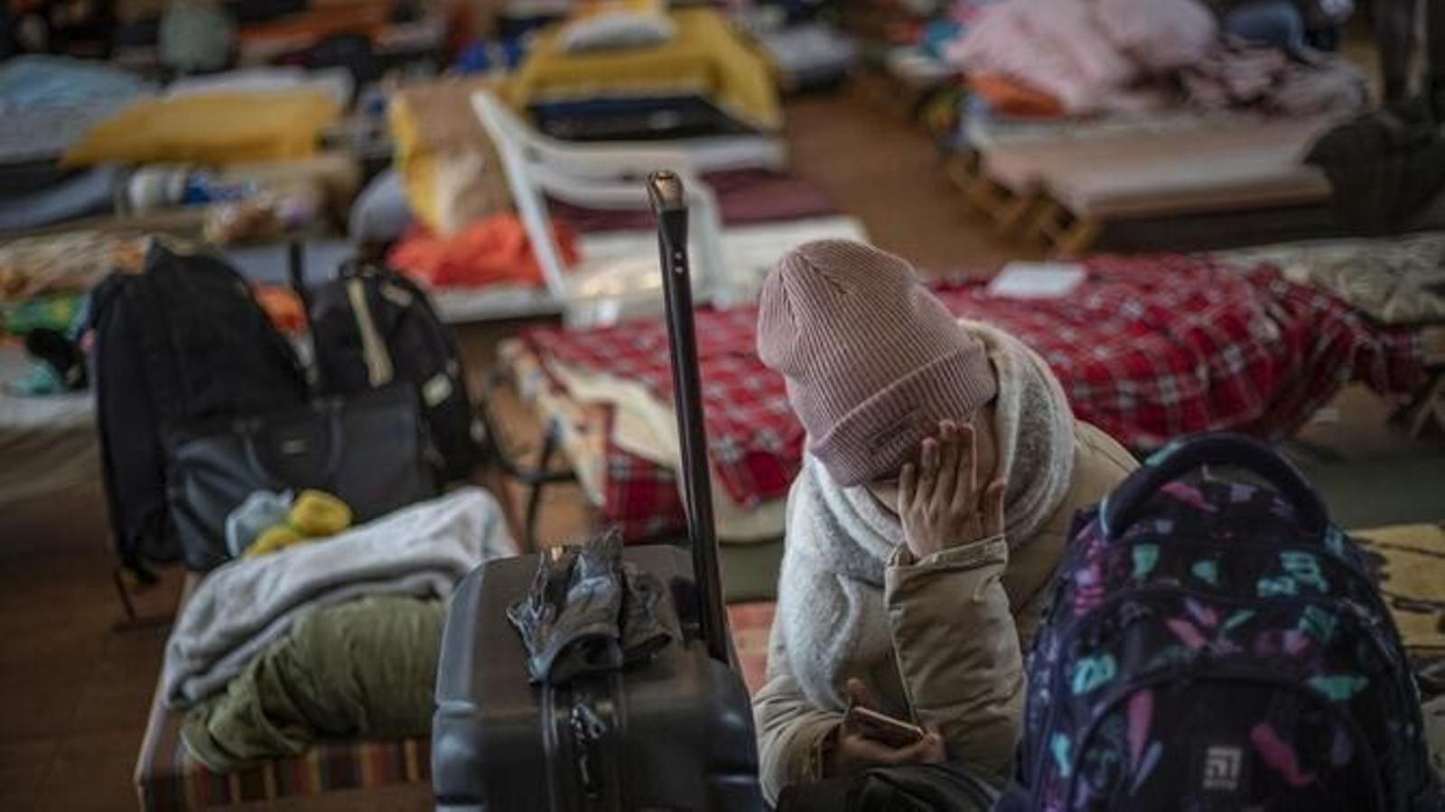 Un niño de Ucrania, acogido en un centro de refugiados de Eslovaquia
