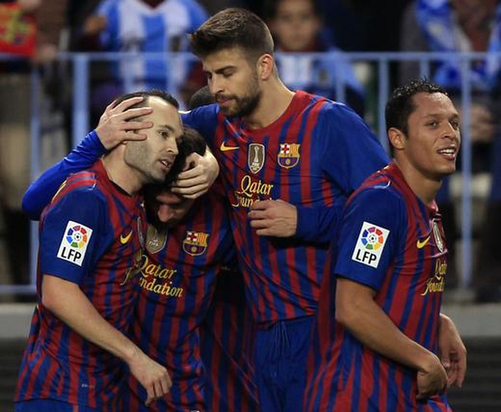 El Málaga es goleado en casa ante el Barcelona (1-4). / Reuters