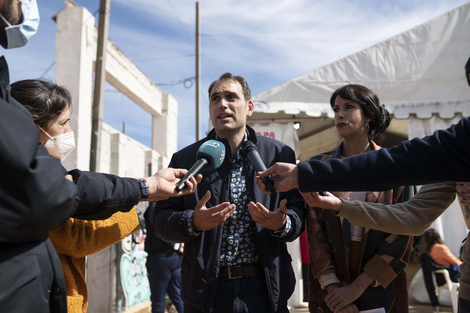 Toni Valero y Martina Velarde, en la Feria del PCA en Córdoba.