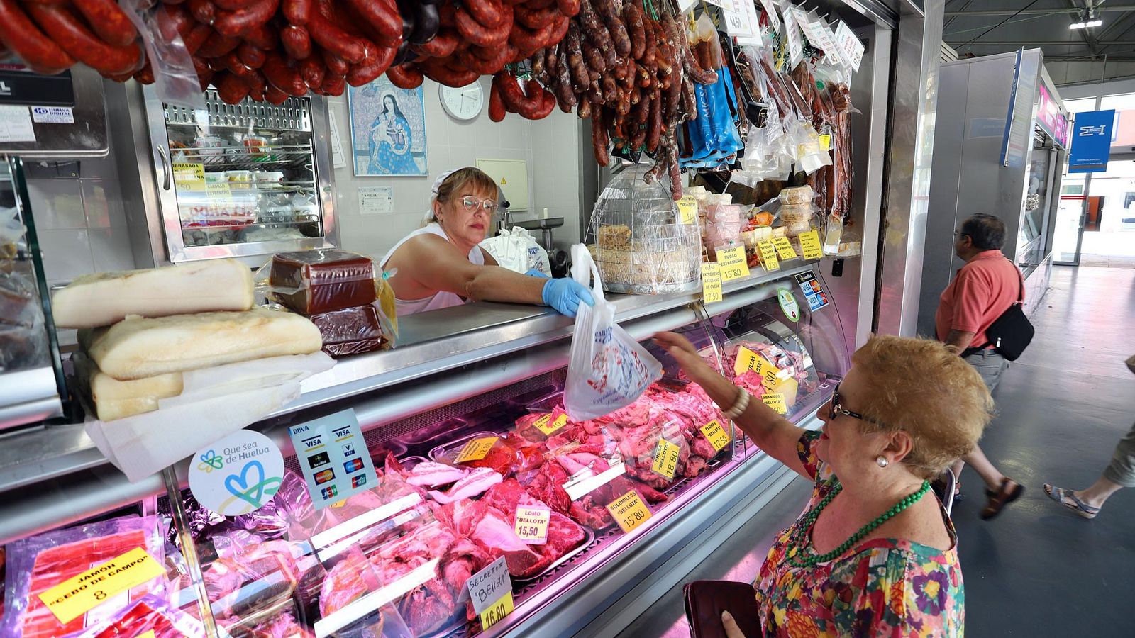 La charcutería ‘Cinta’, la única que ofrece a sus clientes carne mechada.