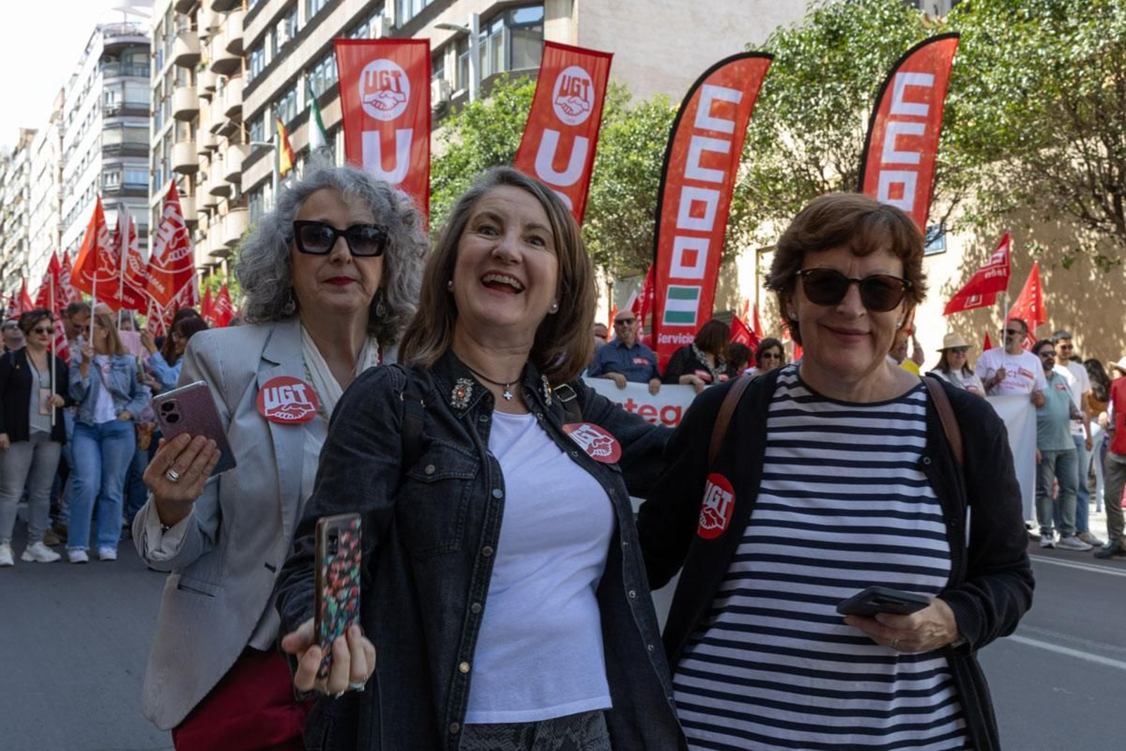 Manifestación convocada por el 1º de Mayo