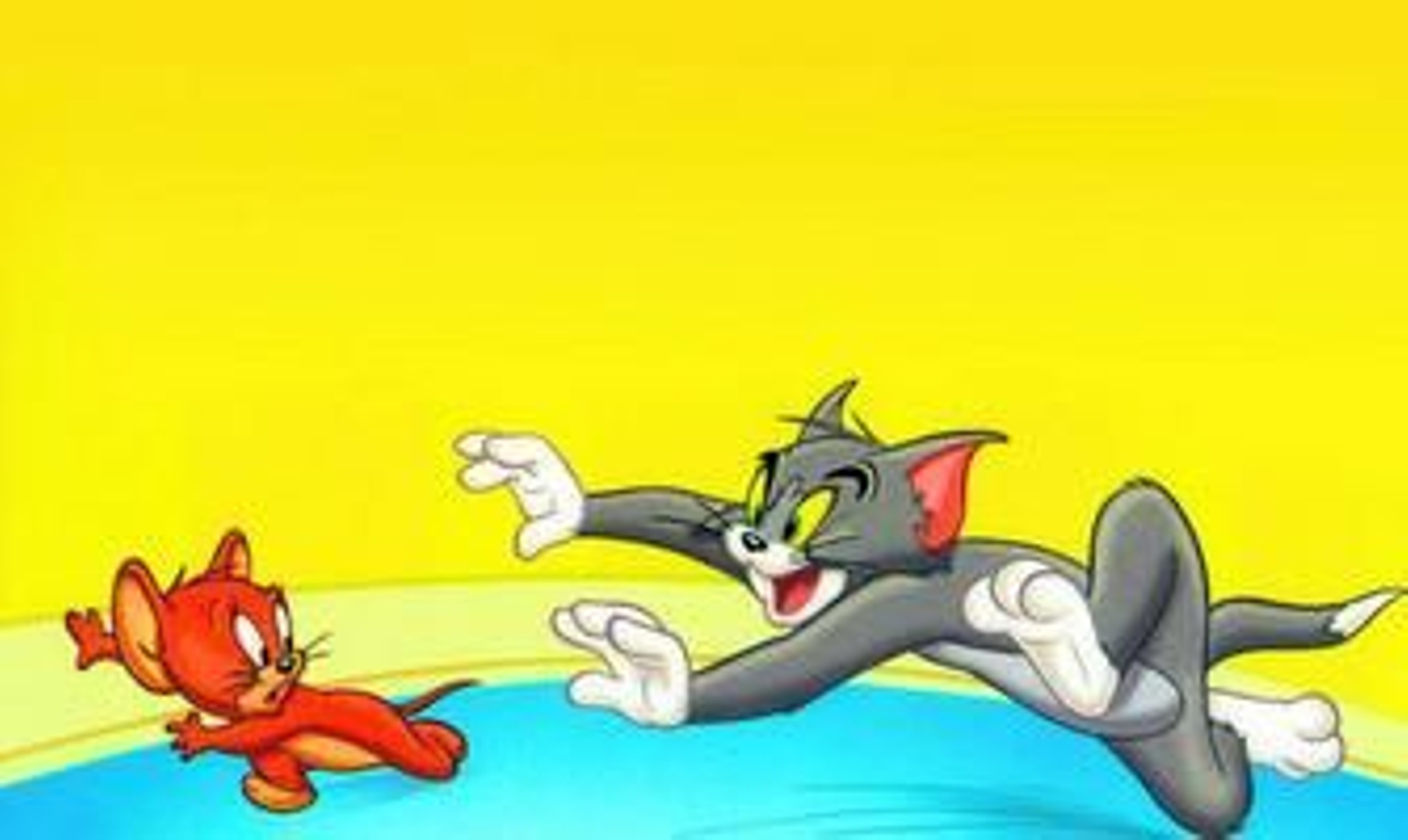 Tom y Jerry, como siempre, corriendo uno detrás del otro.