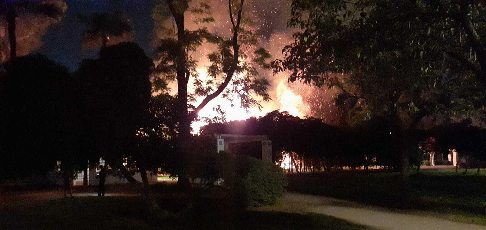El incendio de este miércoles.