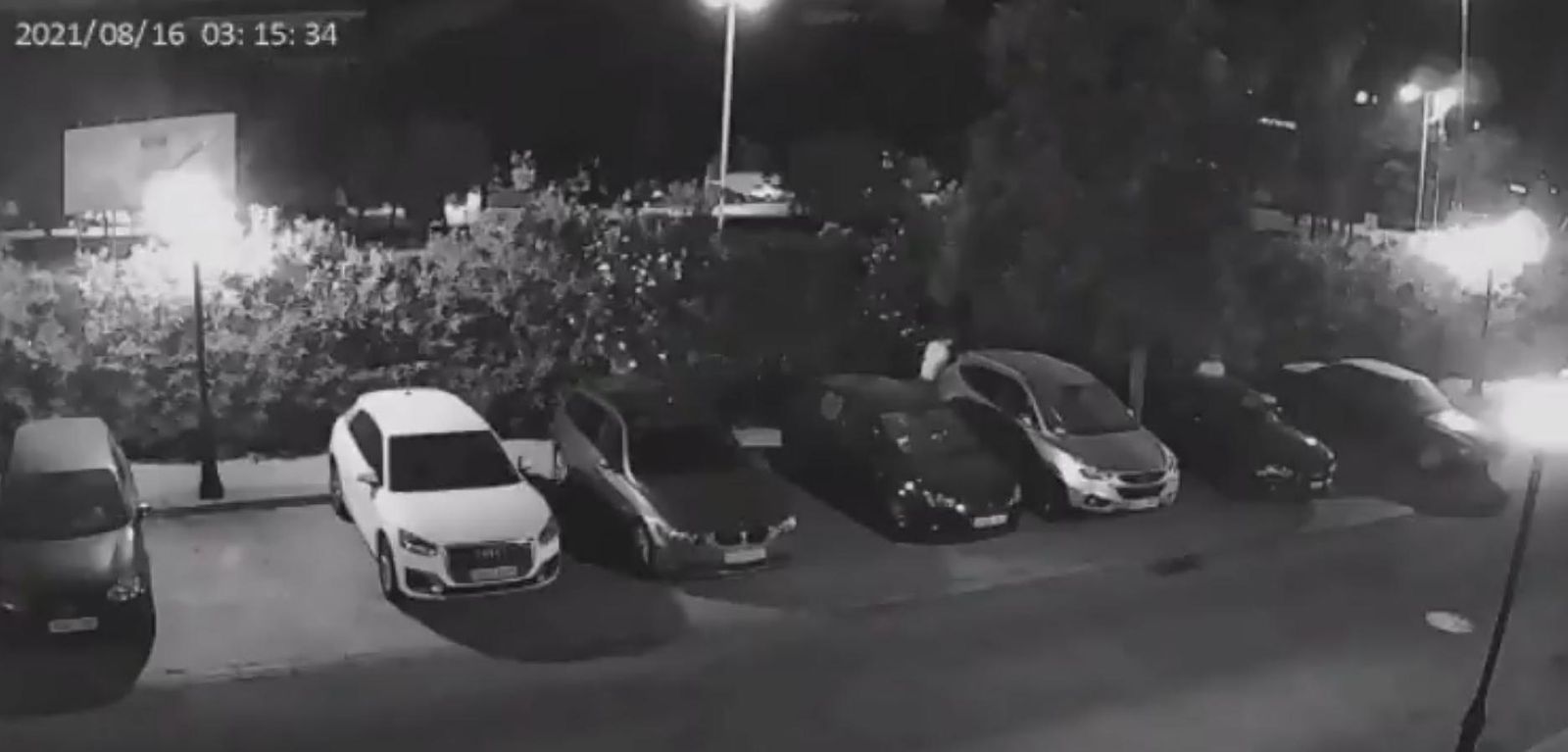 Imagen del robo del coche en el Aljarafe