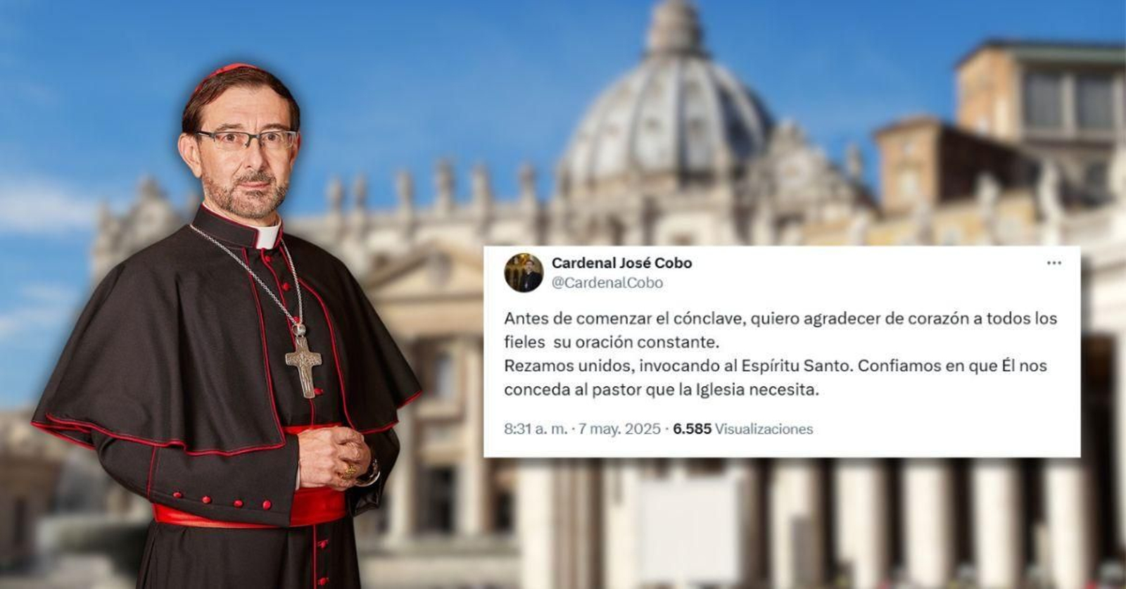 El cardenal jiennense y arzobispo de Madrid, José Cobo.