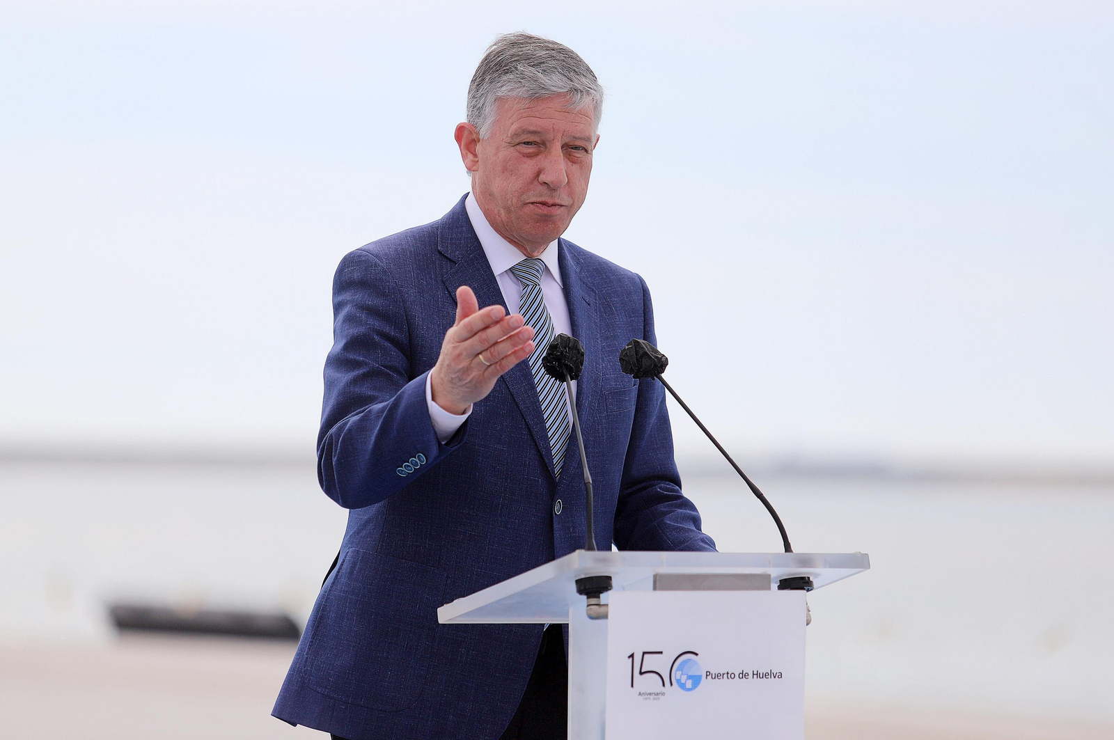 Imágenes de la inauguración de la ampliación norte del Muelle Sur del Puerto de Huelva