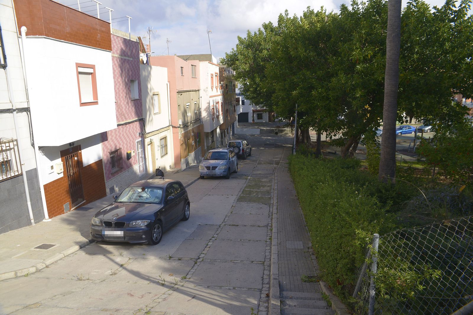 La calle Los Albañiles, en Algeciras.