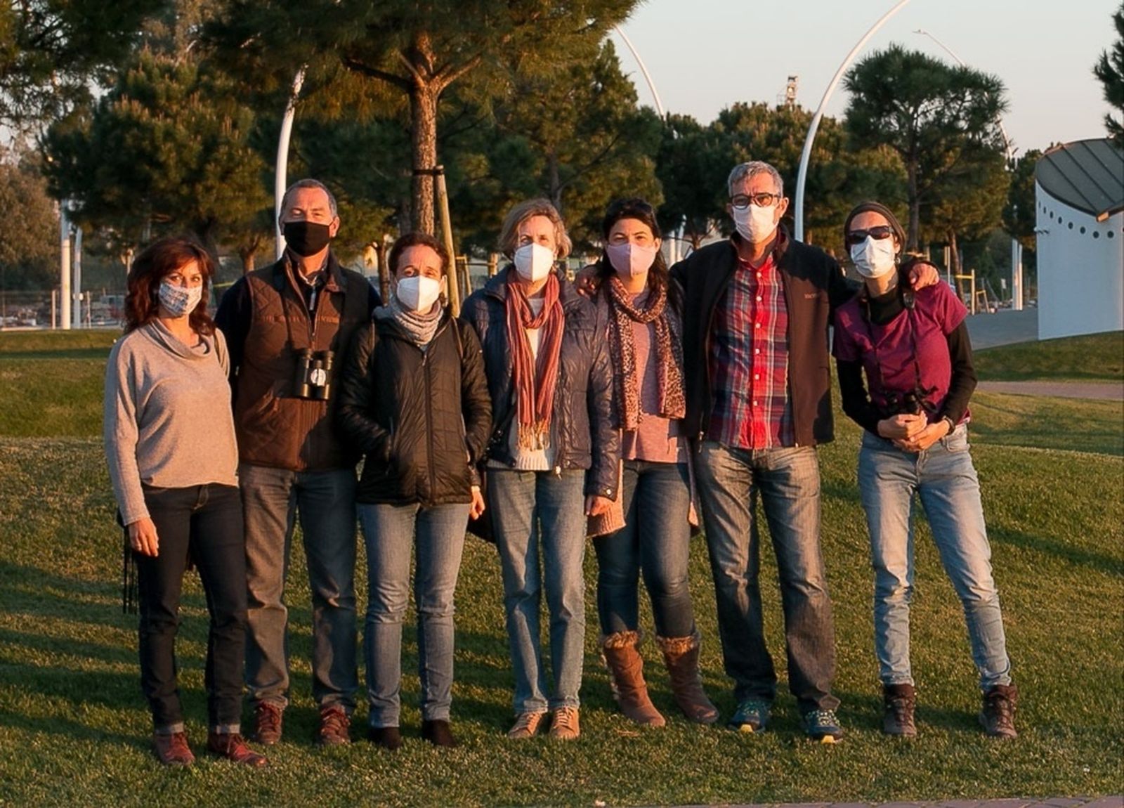 Fundadores de la nueva asociación medioambiental.