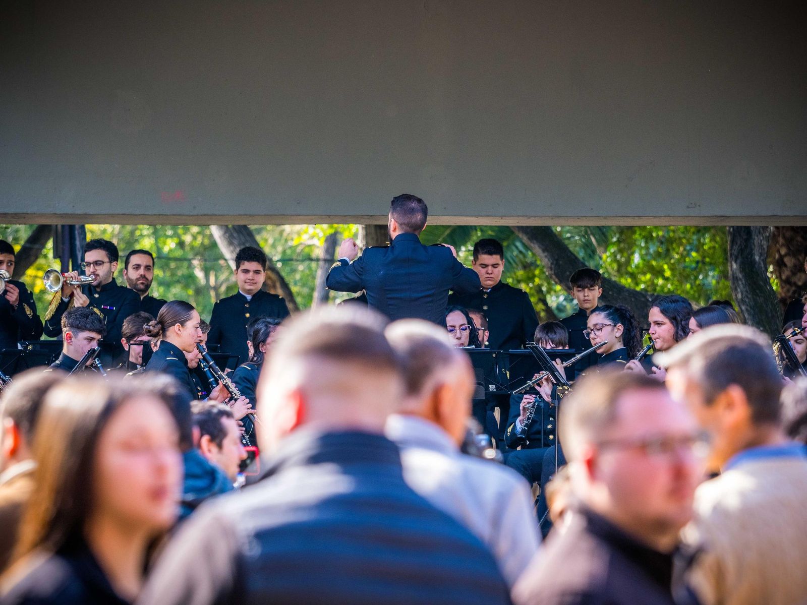 Sones cofrades en el Parque: celebrado el certamen de bandas de Nazareno en San Fernando