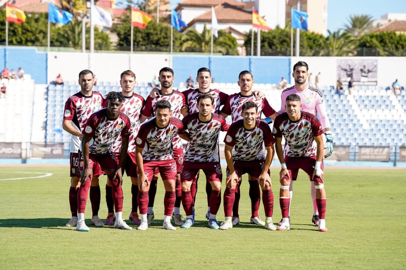 Formación inicial del Xerez CD en Melilla.