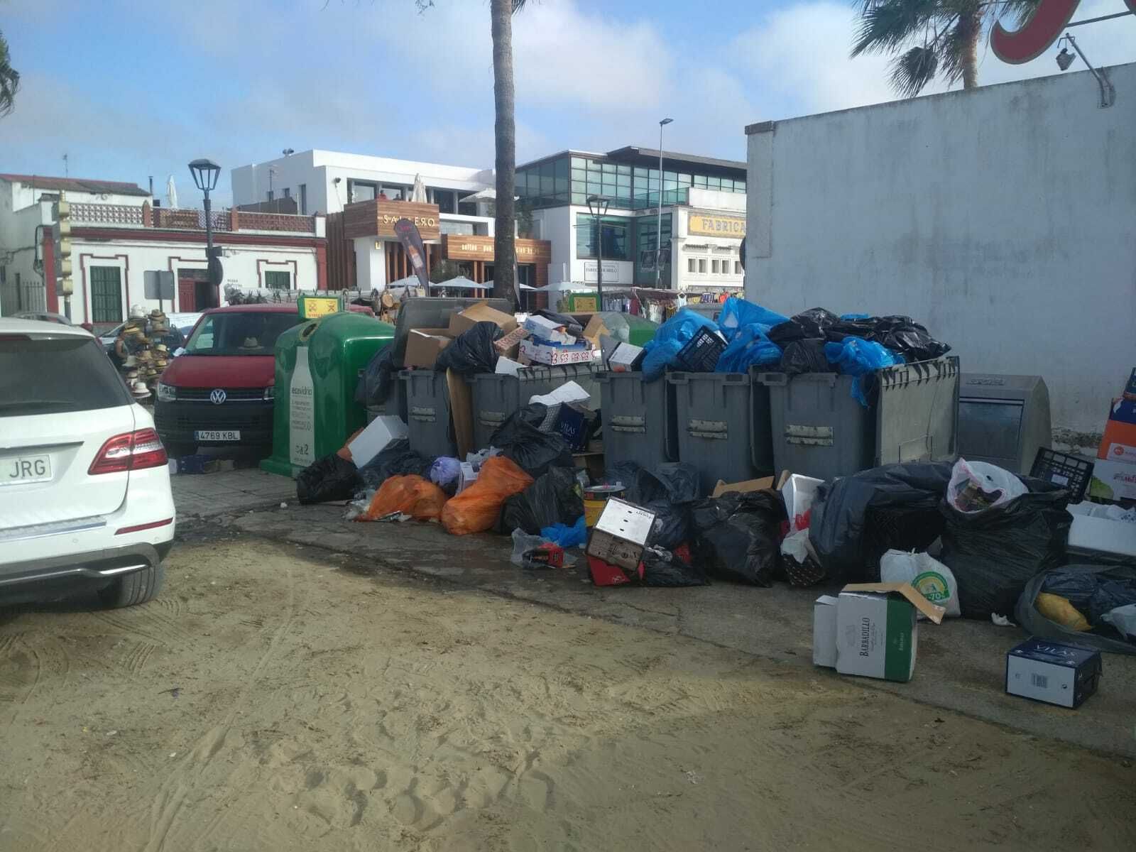 Una de las fotos de denuncia difundidas por los empresarios quejosos.