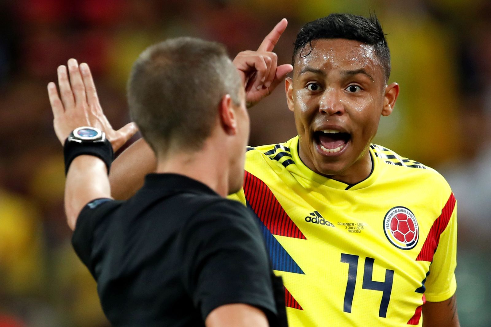 Las imágenes del Colombia-Inglaterra