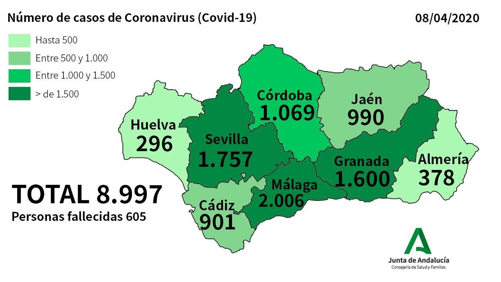 Mapa del coronavirus.