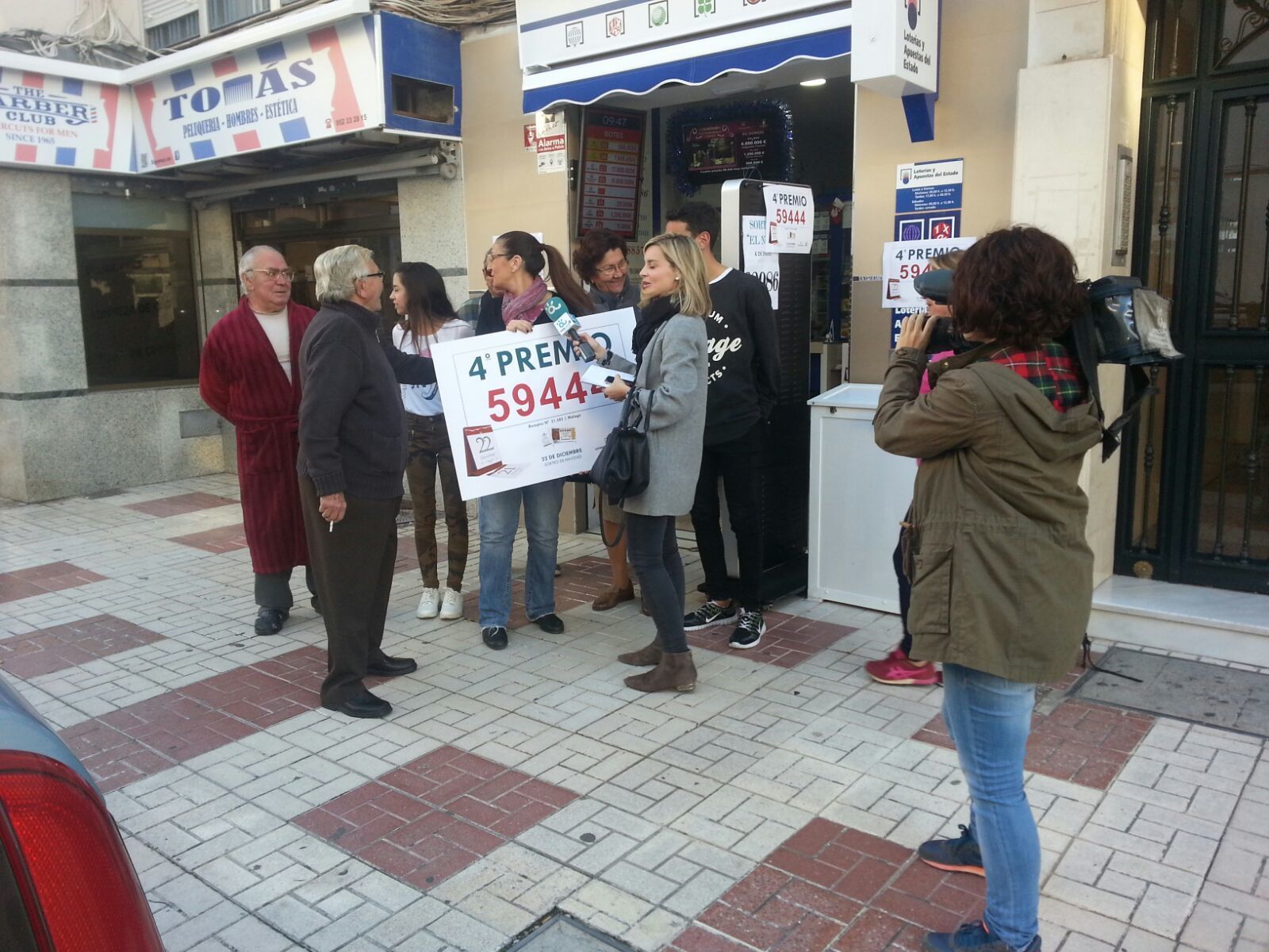 Los premiados en la Lotería de Navidad en Málaga