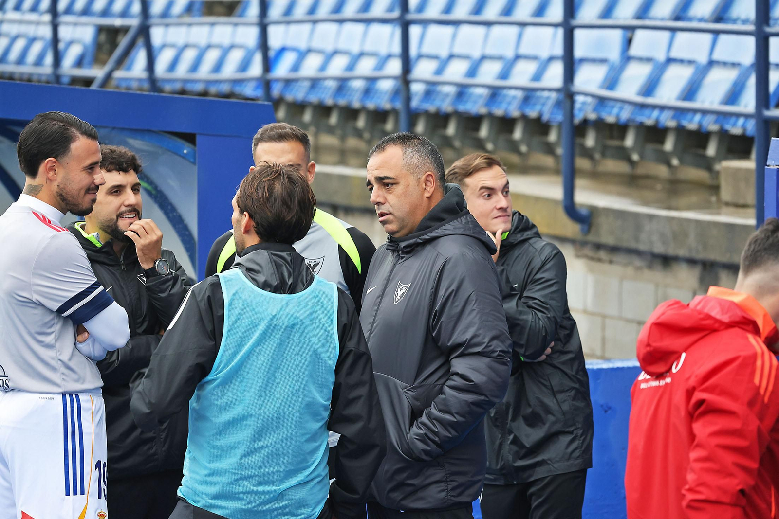 La suspensión del Recreativo de Huelva - UCAM Murcia en imágenes