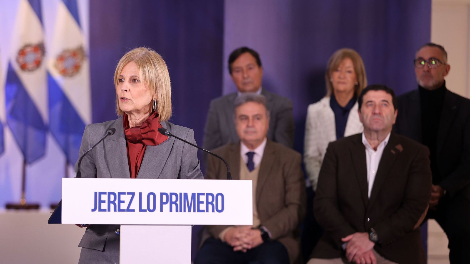 La alcaldesa, durante el balance de gestión municipal realizado a finales del pasado mes de diciembre.