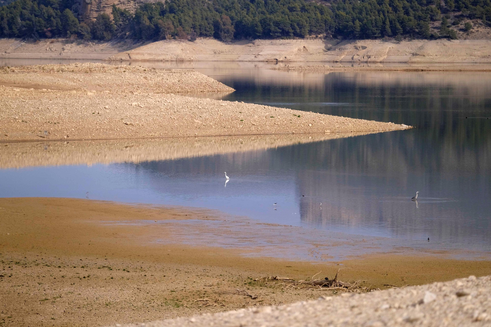 El pantano del Conde de Guadalhorce, en Málaga.