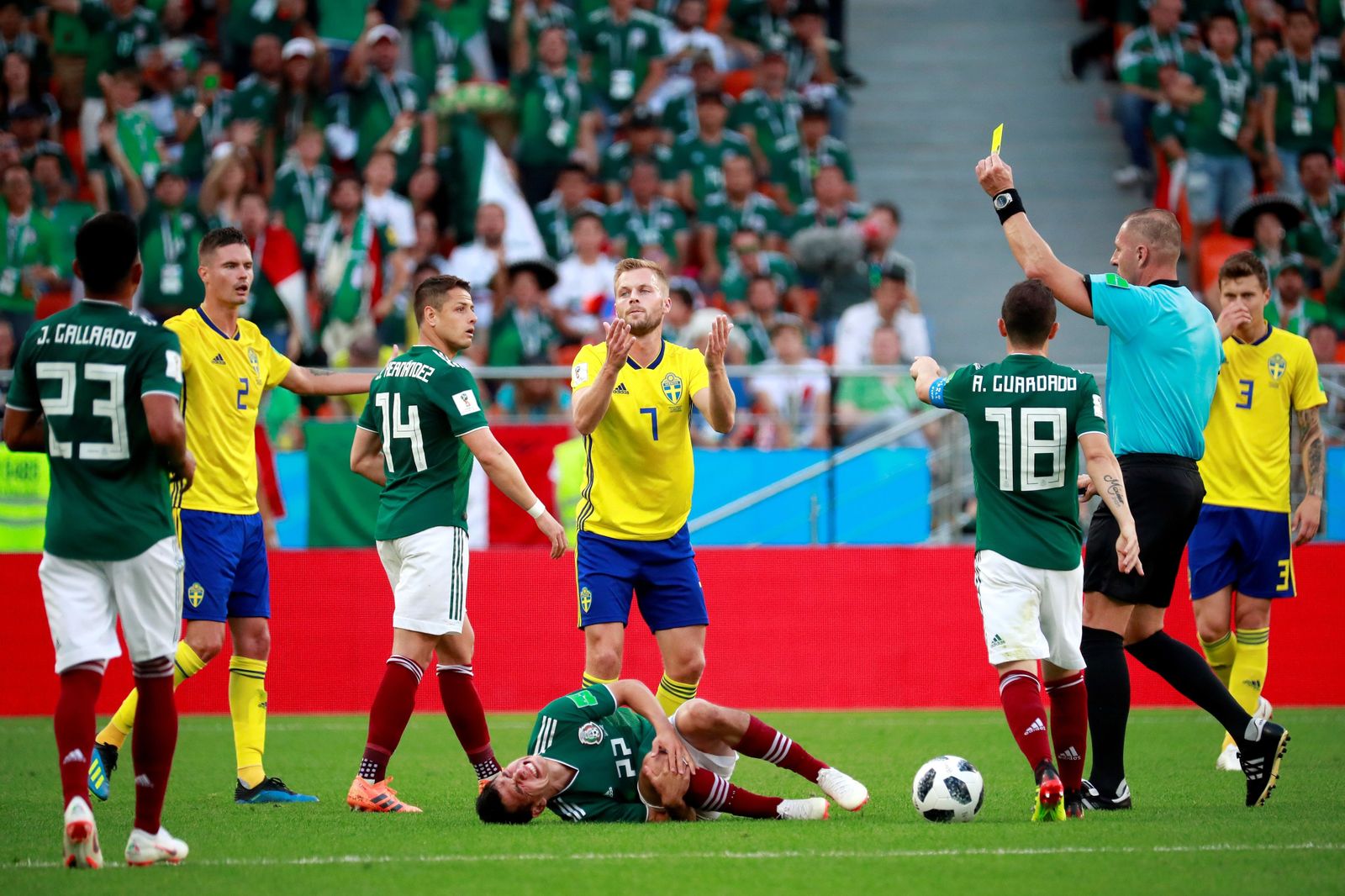 Las imágenes del México-Suecia