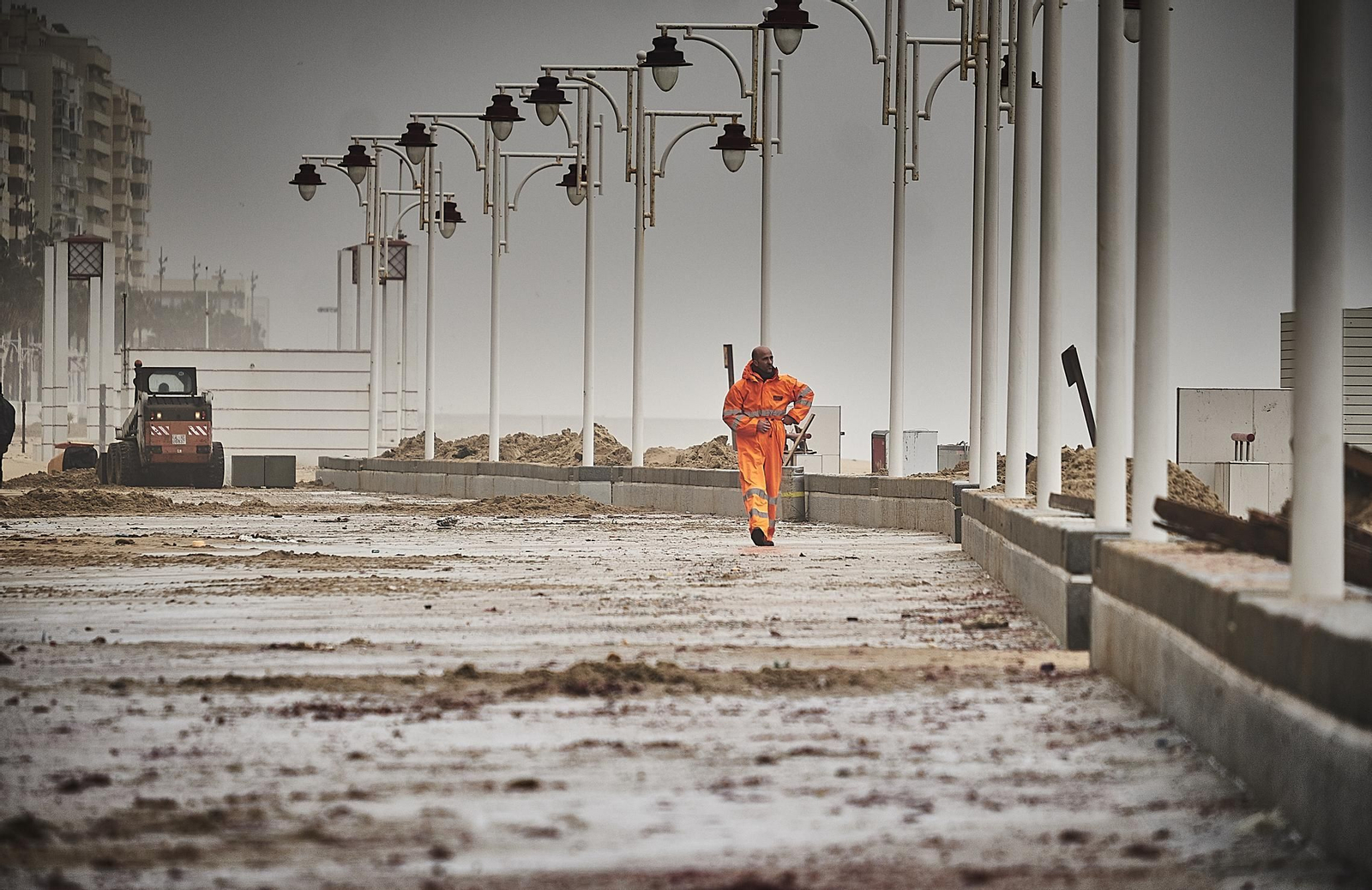 Efectos del temporal en Cádiz