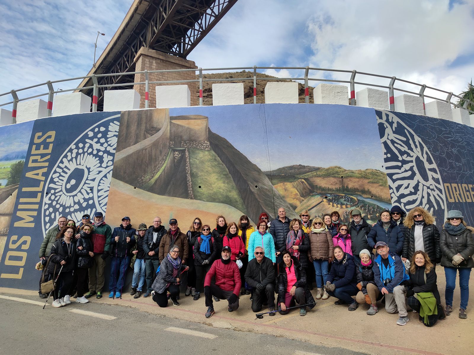Miembros de Amigos de la Alcazaba en el Andarax.