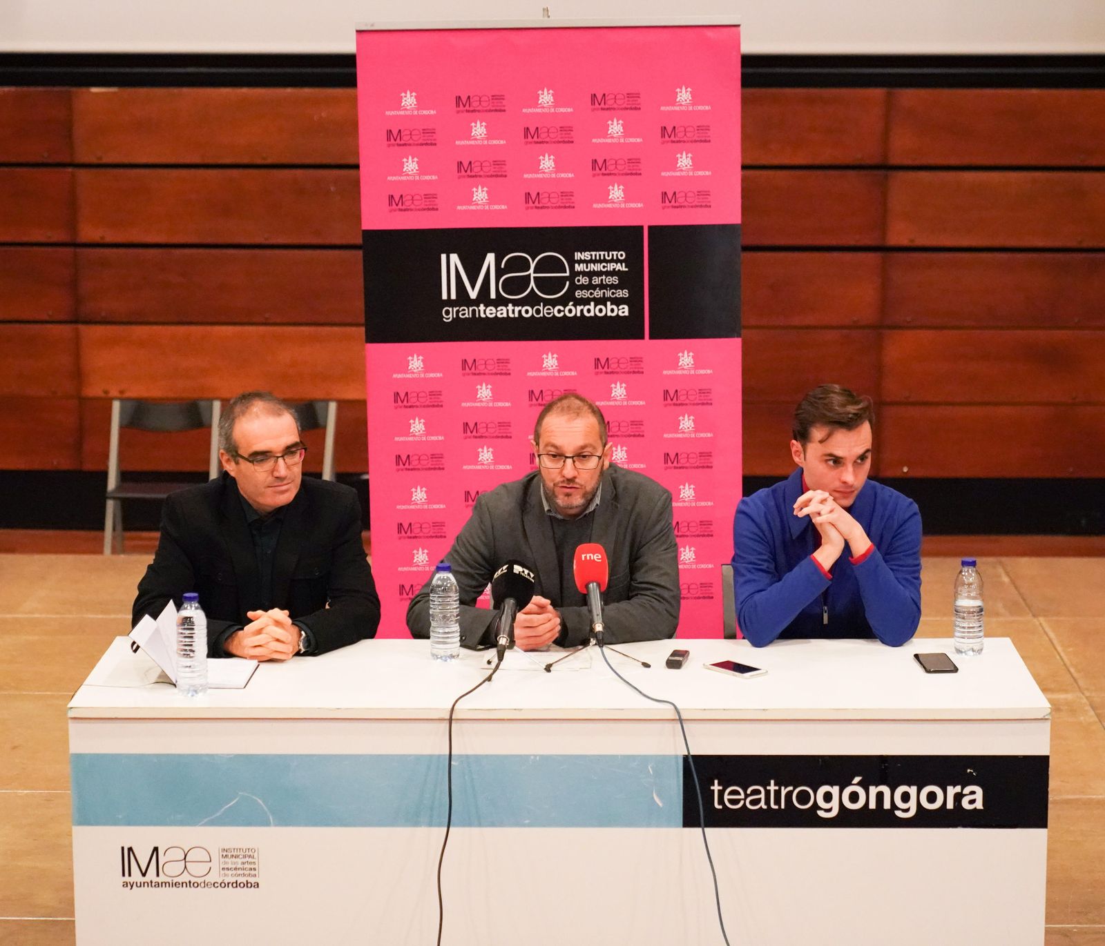 Luis Rubén Gallardo, David Luque y Pablo García-López, en la presentación.