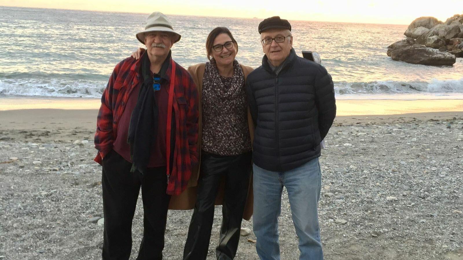 Con Almudena Rubio y Álvaro Salvador.