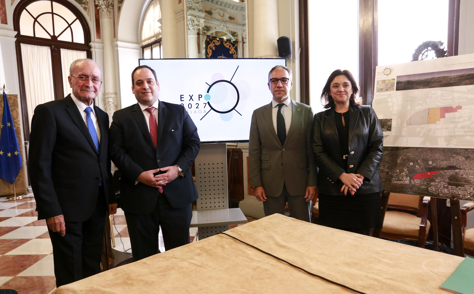 Presentación de la candidatura de Málaga a la Expo 2027. Presentación de la candidatura de Málaga a la Expo 2027.