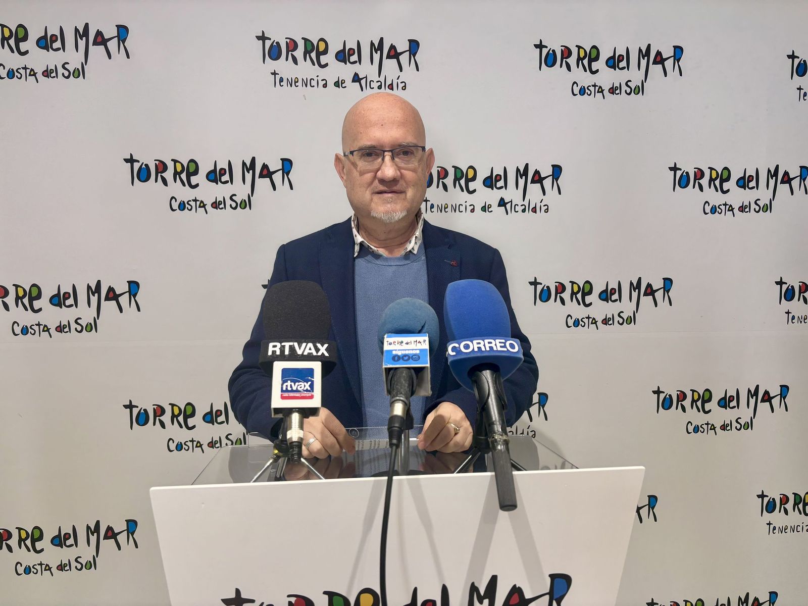 Jesús Pérez Atencia, concejal delegado de Emvipsa, en la presentación de 'Cuidar con la mirada del otro'