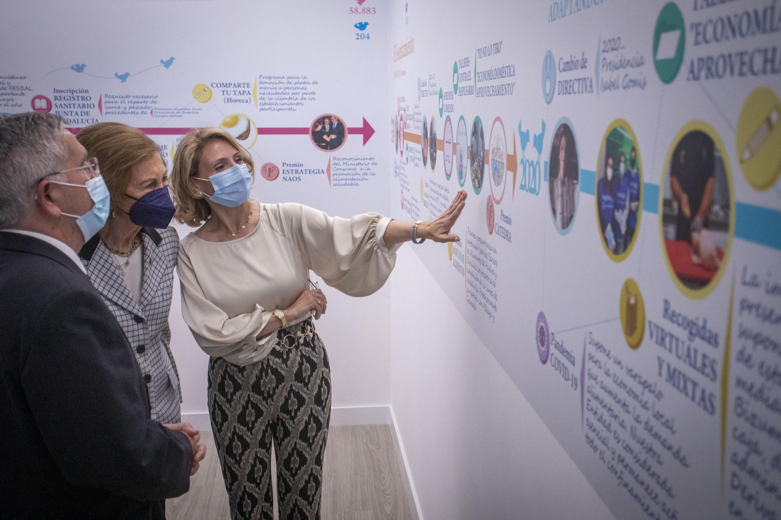 Imágenes de la visita de la Reina Sofía al Banco de Alimentos de Cádiz