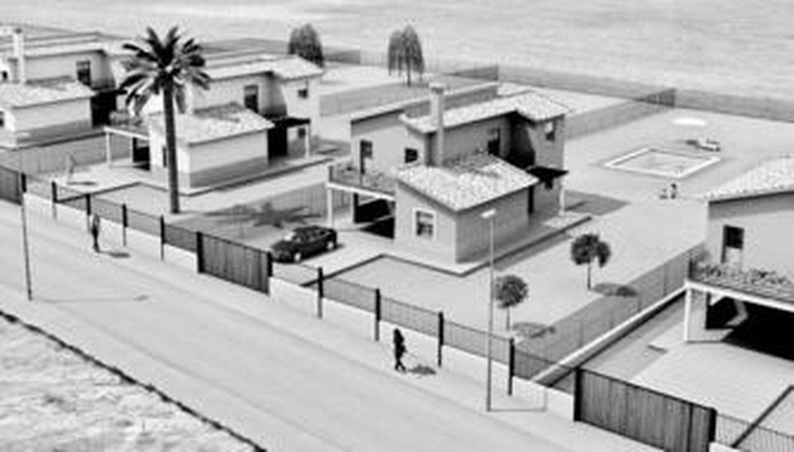 Imagen virtual de la promoción Lomas del Rey, de AINA, en el municipio de La Carlota.