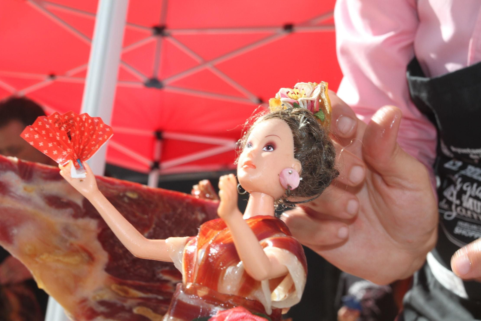 Record Guinnes del bocadillo de jamón mas grande del mundo, en Huelva