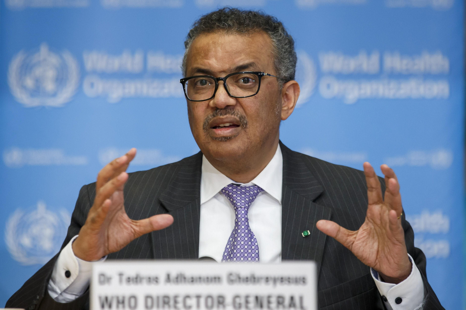 El director general de la Organización Mundial de la Salud (OMS), Tedros Adhanom Ghebreyesus