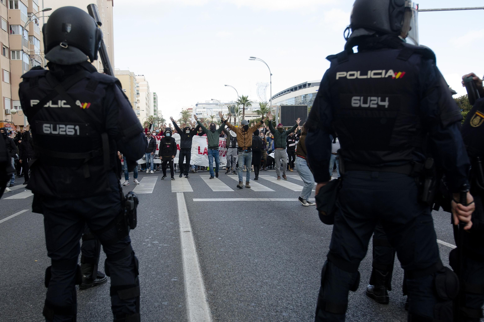 Imágenes de la manifestación por la huelga del metal