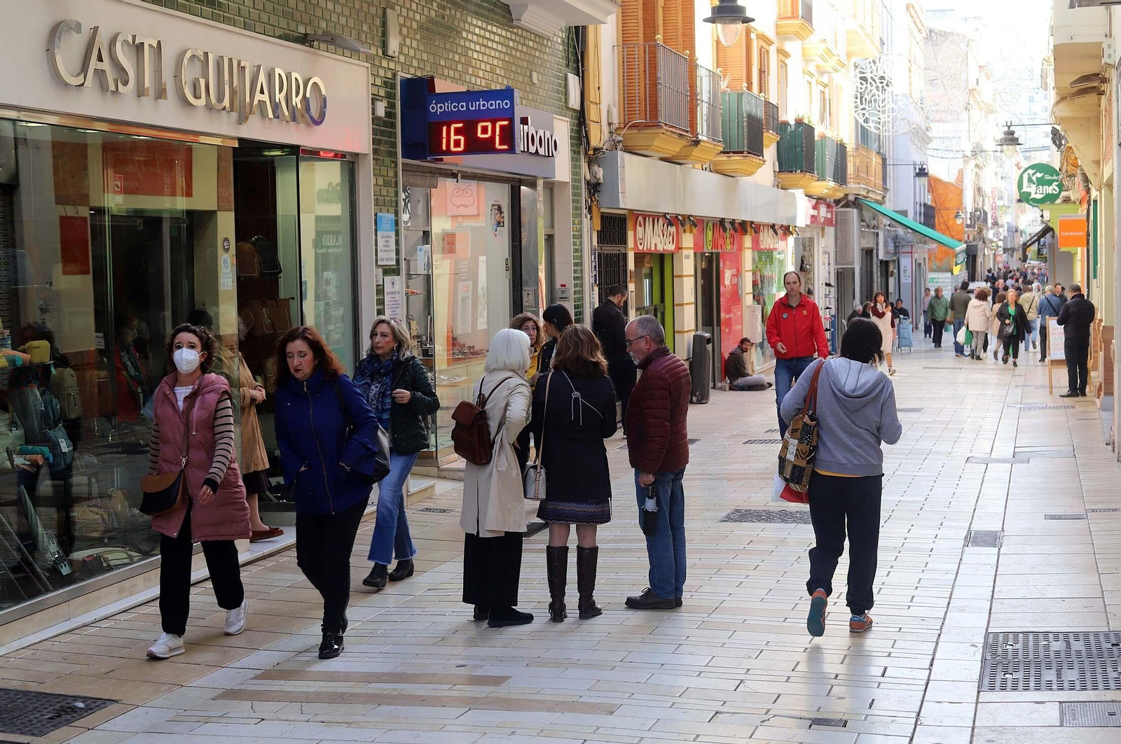 Ambiente en el centro de Huelva este mes de noviembre.