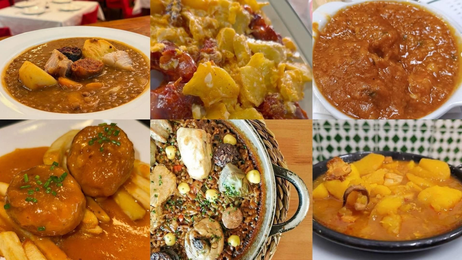 Comidas caseras de diferentes establecimientos de Sevilla